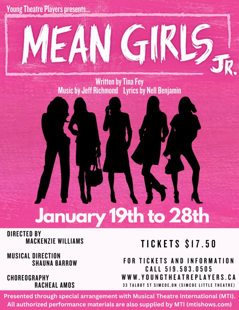 Mean Girls jr January 19th to 28th